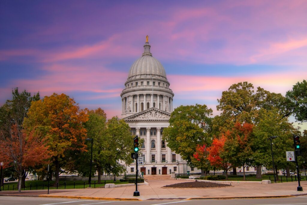 The best fall things to do in Madison, WI, often happen by the beautiful capital building downtown